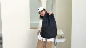 Water Proof Light Weight Draw String Drawstring Sackpack Gymsack Backpack Bag for Travel School Sports Gym