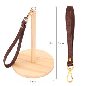 Portable Handmade DIY Weaving Scarf Hat Yarn Tool Spindle Support Frame Wooden Material for Home Sewing And Craft Projects