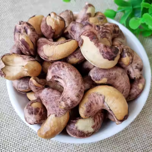 New Stock Special Large Cashews with Skin Charcoal Roasted Salt Baked Snack Bag 500g Nut Leisure Dry Fruit Fried Goods