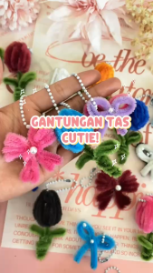 GANTUNGAN KUNCI KAWAT BULU MURAH| KEYCHAIN CUTE PIPE CLEANER SOUVENIR GANCI PIPE CLEAR GANTUNGAN KUNCI KAWAT BULU LUCU PITA Gantungan kunci kawat bulu PITA MINI | Keychain | Gantungan kunci kawat bulu | pipe cleaner | souvenir | minigift