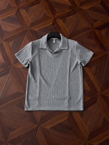 ZHUOCAN | Áo Polo Đôi Thời Trang Vintage Cổ Oceangull Tay Ngắn Thoáng Khí