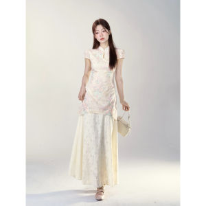 YIKEXIAOYEMEI | Đầm Kiểu Trung Quốc Elegante & Ôm Sát