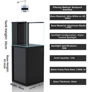 AJIASHUIZU | Aquarium Suitable for Corals and Clownfish Filtered Tank