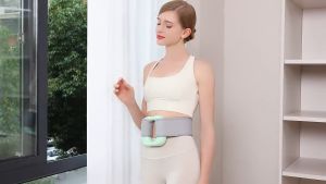 Electric Portable Fitness Fascia Ring Massage Strap To Relax Muscles High Frequency Vibration Massager Shoulder Neck Yoga Ring Fascia Gun For Household