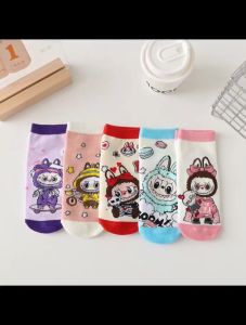 (READY STOCK) Capybara Kids Women Ins Tide Casual Socks Cute Campus Autumn Winter Student Sports Socks卡通卡皮巴拉儿童小孩短袜