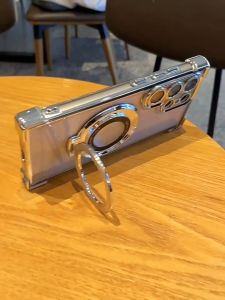 เคสใสกันกระแทกที่ยึดแม่เหล็ก สําหรับ Samsung Galaxy S25 Ultra S25 Plus S25 เคสโทรศัพท์ชาร์จแบบไร้สาย