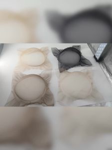 5pcs Half Wig Caps Lace Net Breathable Mesh for Making Mens Toupee Hair Topper Base