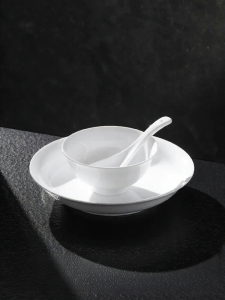 JINGDEZHEN | Pure White High-Temperature Porcelain Multi-Use Bowl