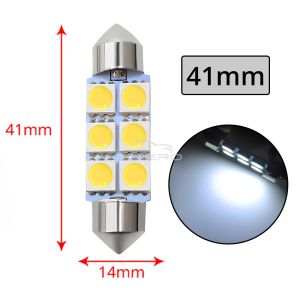 Đèn LED Nội Thất Ô Tô 5050 6SMD Đèn Đọc Biển Số Đèn Trần Đèn Cửa Đèn Nội Thất Xe Hơi Phụ Kiện Đa Năng 12V
