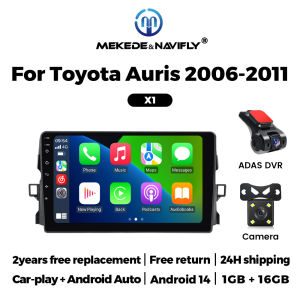 Android 14 IPS touch screen Car Radio For Toyota Auris E150 2006 2007 2008 2009 2010 2011 2012 Car play Auto 2din Multimedia GPS