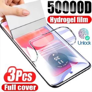 3Pcs Hydrogel Screen Protector For Motorola Edge 60 Fusion Edge 50 40 30 Ultra Plus Moto G85 G84 G75 G55 G45 G35 G14 Soft Film
