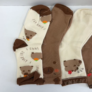 (READY STOCK) Capybara Kids Women Ins Tide Casual Socks Cute Campus Autumn Winter Student Sports Socks卡通卡皮巴拉儿童小孩短袜