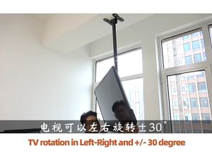 Ceiling TV Mount Hanging Extended Adjust Tilt Swivel TV Wall Mount Load TV Holder Bracket Gantung Siling 14"-50" inch