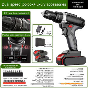 【Local delivery】Electric Drill Cordless Drill Driver Rechargeable Electric Screwdriver Small Power Screwdriver Set for Woodworking