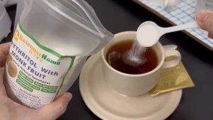 SCIENTIST HOME Monk Fruit Sweetener w Erythritol 300g | Natural Sugar Substitute 0 Calorie 0 Sugar Keto Diet Glucose Tooth Friendly