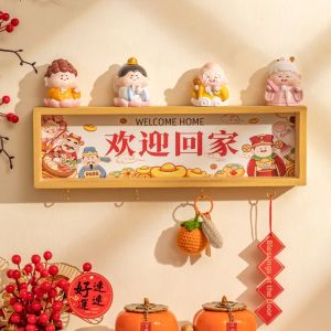 No-Drill Decorative Resin Wall Hanger Shelf
