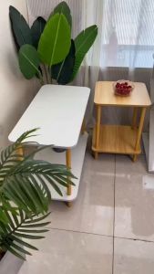 Coffee Table Simple Modern Sofa Side Table Home Bedside Table Double-layer Combination Table