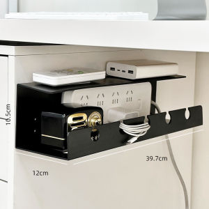 Cord Manager Cable Management Rack Slot Box under Desk Punch-Free Wire Finishing Handy Gadget Power Strip Power Strip Storage Fixed