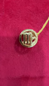 Poh Heng Jewellery 22K Virgo Charm Pendant in Yellow Gold[Price By Weight]