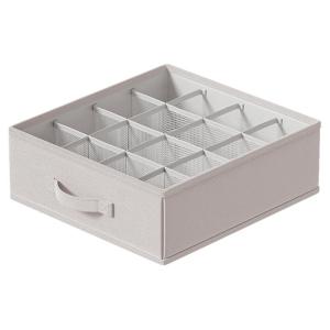 Bicoy Innerwear Drawer Organizer Box Bra Underwear Socks Separation Closet Storage Container Home Fabric Nordic Style Pure Color