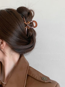 Elegant Transparent Butterfly Knot Hair Clip Womens New 2025 Shark Tail Hair Clip Stylish Hair Accessories for Grown-ups