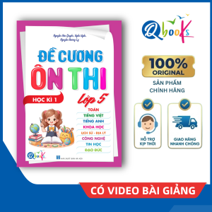 Sách - Đề cương ôn thi - Lớp 5 - Học kì 1 (Qbooks)