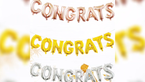 Congrats Foil Balloon Set for  Perfect for Celebrations 1145
