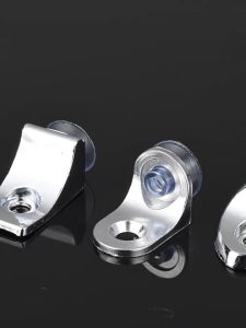10Pcs Shelf Bracket Steel Studs Peg - Wardrobes Closet Partition Support Holder - Cabinet Shelf Bracket Holder with Suction Cup - Cupboard Glass Fixed Support Studs
