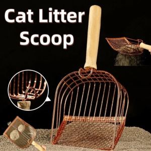 Cat Litter Scooper Stainless Metal Large Cat Litter Scoop Cat Toilet Cleaning Tool Pet Supplies