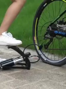 Pompa Ban Motor Mobil Injak 160 Psi Pump Sepeda Pentil Besar Kecil Bola Ban