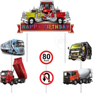 Toper Karakter Cake Topper Murah Hiasan Kue Ulang Tahun Full Stick