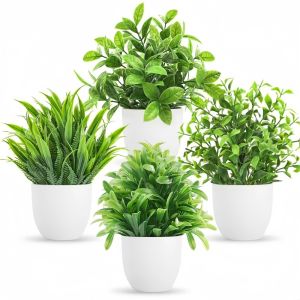 4 Cái/bộ Mini Nhân Tạo Cây Cảnh Cây Cảnh Trong Chậu Cỏ Xanh Trang Trí Trong Nhà Ngoài Trời Nhà Vườn Văn Phòng Phòng Khách Vật Trang Trí