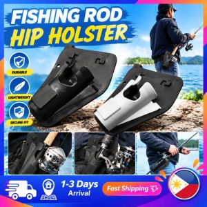 【Local Stock🔥】Hands Free Fishing Rod Holder Hip Holster Slide In Fish Pole Belt Mount Adjustable Waist Strap For Fly Bank Sea Fishing Gear