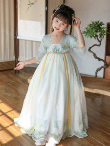 Váy Công Chúa Phong Cách Cổ Điển Cho Bé Gái Mùa Hè Mới Về Váy Hanfu Cho Trẻ Em Váy Phong Cách Đường Tăng Cho Trẻ Em