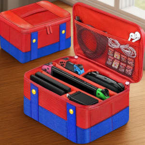 Lokpad Nintendo Switch Gaming Console Carrying Case High Capacity Portable Organizer Controller Storage Bag Switch Accessories