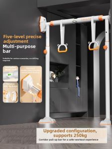 DIWONOR | Pull-up Bar No-drill Wall Mount Indoor Family Exercise Equipment