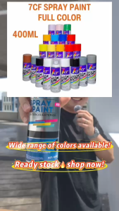 7CF Spray Paint Mix Color Matt Black White Lacquer Grey Silver Blue Red Yellow Easy and Quick Spray Fast Drying