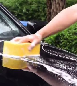 LARGE CAR WASH SPONGE MULTIFUNCTIONAL WASHING SPONGE MAGIC CLEANING VACUUM COMPRESSED