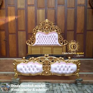 DIPAN RANJANG TEMPAT TIDUR BARONG KAYU JATI UKIR MEWAH BERKUALITAS