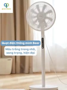 Quạt đứng 9 cánh thông minh Bear DFSD47F2 Quạt cây đứng điều khiển từ xa 6 cấp độ gió tích hợp hẹn giờ thông minh
