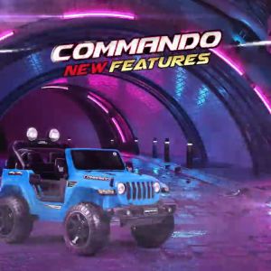 Mobil Aki Anak VOLTA 5088 Jeep Commando Offroad Dual Power USB Bluetooth Remote Murah Terbaru