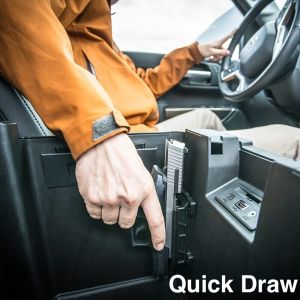 1pc Ultra-Strong Quick Draw Magnetic Mount Holster - Safe Swift Access for Home Wall Desk - Discreet Concealed Magnet Holder