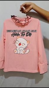 HANNA - HILDA TOP ATASAN ANAK PEREMPUAN MOTIF KARAKTER LUCU DTF