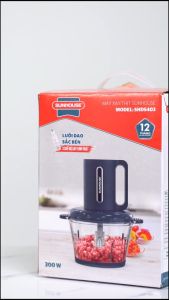 MÁY XAY THỊT SUNHOUSE SHD5403 - CỐI THUỶ TINH  1.8L - SẢN PHẨM MỚI - Bảo hành 12 tháng