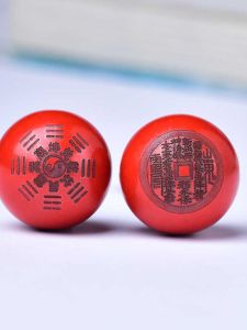 High Content Cinnabar Ancient Coin Talisman Beads Bracelet DIY Handmade Wristband Daoist Jewelry Fashion Accessory