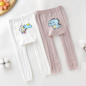 Baby Pure Cotton Big Bottom Leggings Spring and Autumn Thin Boys and Girls Baby Coaster Toddler Childrens Trousers Girl Not Body Stocking
