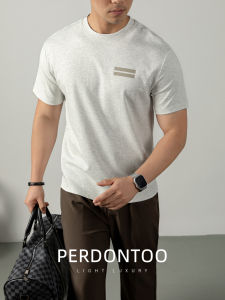 PERDONTOO | Ammoniated Cool Sensation Silk Cotton Mens T-Shirt Business Casual