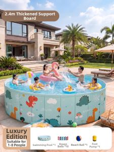 CHEORLIAN | Foldable Inflatable-Free Kiddie Pool