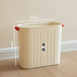 Narrow Gap Trash Can Press Type Kitchen Bathroom Home Use Ultra Slim Luxury Toilet Paper Barrel Special Sanitary Bucket