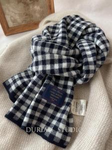 Khăn Choàng Len Nguyên Chất 100% Australia Mới Cho Nam Và Nữ Mùa Đông Ấm Áp Dệt Kim Đa Năng Hình Vuông Khăn Choàng